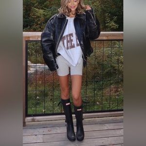 Black Tall Hunter Boots